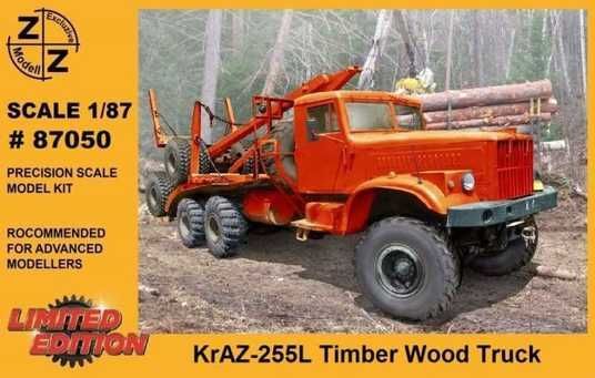 ZZ Excluzive Modell 87050 KrAZ-255L Timber Wood Truck 1/87 Сборная
