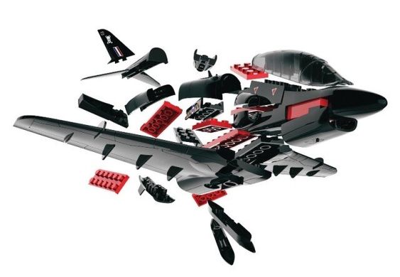 Реактивний винищувач BAe Hawk (Airfix Quick Build J-6003) проста збірна модель для дітей