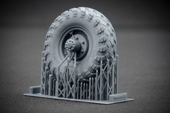 1/35 Колеса для ГАЗ-66 звичайні, 5 штук, 3D-друк (ScaleX WM35005)
