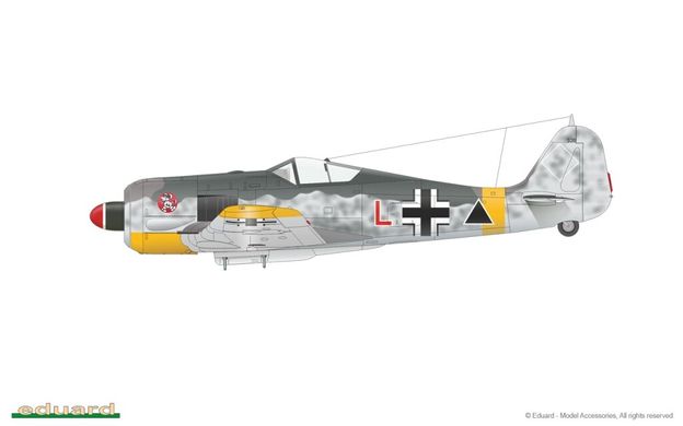 1/48 Focke-Wulf FW-190A-5 германский истребитель, серия ProfiPACK (Eduard 82143), сборная модель
