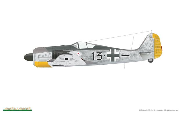 1/48 Focke-Wulf FW-190A-5 германский истребитель, серия ProfiPACK (Eduard 82143), сборная модель