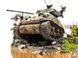 1/35 Диорама боя с танком M4A3 Sherman и фигурами солдат, готовая авторская работа