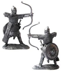 54 мм Русский лучник, 13 век, оловянная миниатюра (Солдатики Публия PTS-5099)