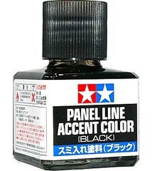 Tamiya Смывка черная Panel Line Accent Color 40 мл (Tamiya 87131)