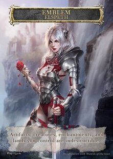 Emblem Elspeth Knight Errant #1 Token Magic: the Gathering (Токен) GnD Cards