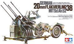 1/35 Німецька зенітка 20-мм гармата Flak 38 (Tamiya 35091), збірна модель