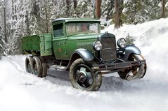 1/35 ГАЗ-ААА советский армейский грузовик (HobbyBoss 83837) сборная масштабная модель-копия