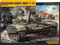 1/48 Т-72 российский танк + комплект радиоуправления RC (Academy 13308) сборная действующая модель