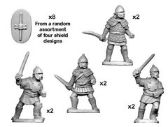 Древние (Ancients) - Celtiberian Warriors with Swords (8) - Crusader Miniatures NS-CM-ANS041