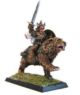 Mirliton Miniatures - Миниатюра 25-28 mm Fantasy - Dwarf on bear Champion - MRLT-DW026