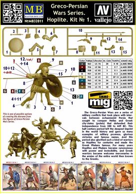 1/32 Гоплит №1, серия Греко-Персидские войны (Master Box 32011), сборная фигура