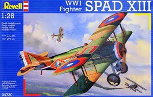 1/28 Spad XIII истребитель Первой мировой войны + фигурки (Revell 04730)