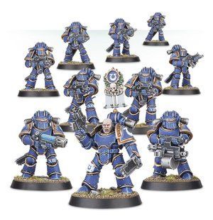 Mark III Space Marines, Horus Heresy, 10 фігур (Games Workshop 01-05), збірні пластикові