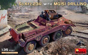 1/35 Німецький бронеавтомобіль&nbsp;Sd.Kfz.234 з установкою&nbsp;MG-151 Drilling (Miniart 40014), збірна модель
