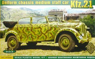 1/72 Kfz.21 германский штабной автомобиль (ACE 72261), сборная модель