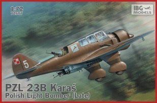 1/72 PZL.23B Karas пізній, польський легкий бомбардувальник (IBG Models 72507) збірна модель