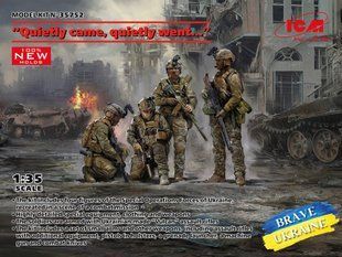 1/35 "Тихо пришел, тихо ушел...", Силы специальных операций Украины (ССО), 4 фигуры (ICM 35752), сборные пластиковые