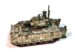 1/72 БМП&nbsp;M2A3 Bradley with BUSK III Збройних Сил України, готова модель авторської роботи