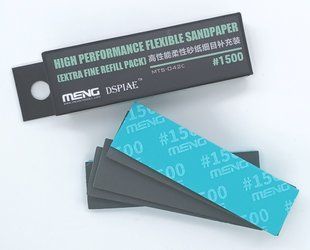 Гнучкий наждачний спонж #1500 Grit, 6 штук (DSPIAE/Meng MTS-042c High Performance Flexible Sandpaper)