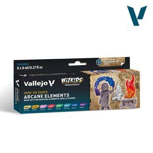 Набір фарб "Wizkids: Arcane Elements", 8 фарб по 8 мл, акрилові (Vallejo 80258 Paint Set)