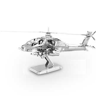 AH-64 Apache, сборная металлическая модель Metal Earth 3D MMS083