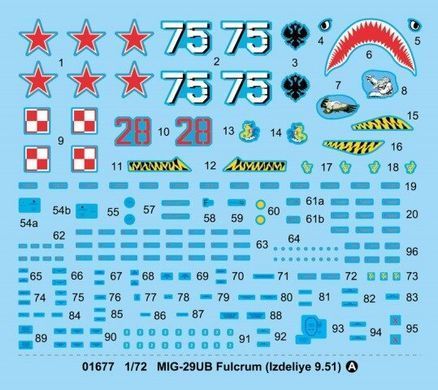 1/72 МиГ-29УБ "изделие 9.51" учебно-боевой самолет (Trumpeter 01677) сборная модель