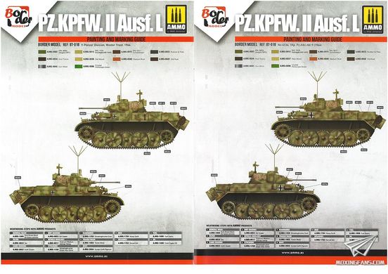 1/35 Легкий танк Pz.Kpfw.II Ausf.L Luchs пізніх серій (Border Model BT018), збірна модель