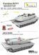 1/72&nbsp;KF51&nbsp;Panther німецький танк, в комплекті металевий ствол і деталі 3D-друку (Vespid Models 720029), збірна модель