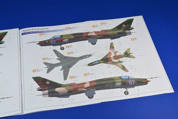 1/48 Сухой Су-17/Су-22 М3/М4 советский самолет (Kitty Hawk 80144) сборная модель