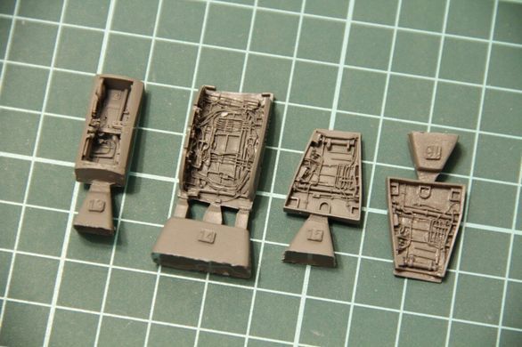 1/72 Набор детализации для F-106A Delta Dart: ниши шасси и сопла двигателей (Meng SPS-023)