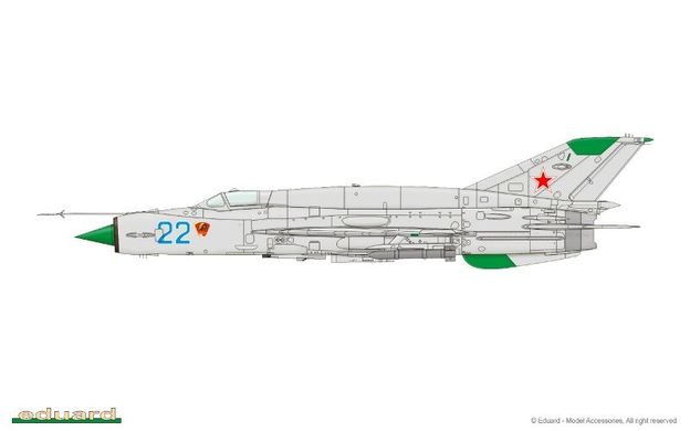 1/144 МиГ-21СМТ, ДВЕ модели в упаковке (Eduard 4426)