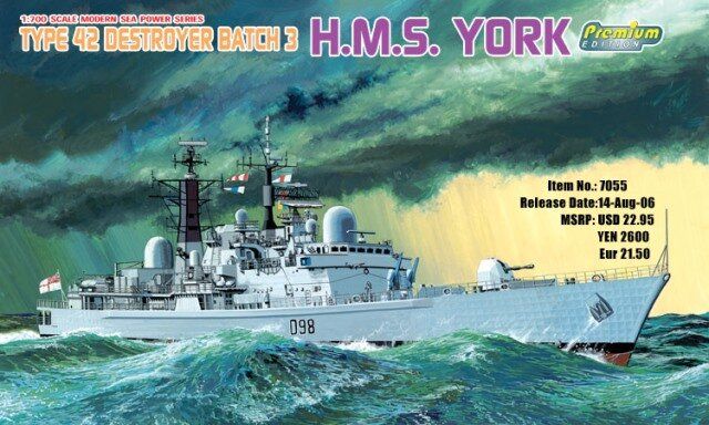 H.M.S. "York" Type 42 Batch 3 1:700