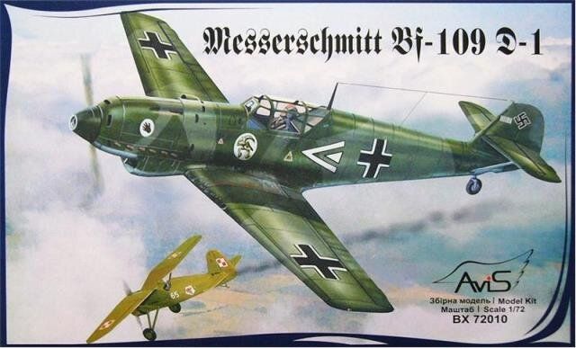 1/72 Messerschmitt Bf-109D-1 германский истребитель (AviS 72010) сборная модель
