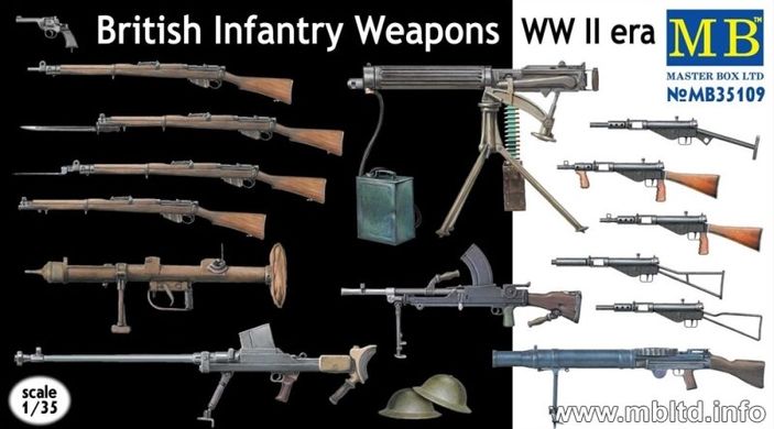 1/35 Оружие британской пехоты British Infantry Weapons, WW II era (Master Box 35109)