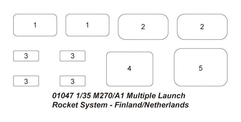 1/35 M270/A1 Finland/Netherlands РСЗО (Trumpeter 01047) сборная модель