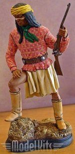 Воин Апач, окрашенная фигура 120 мм Amati Modellismo 8511/08P