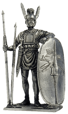 54 мм Римский легионер 3век до н.э., оловянная миниатюра (EK Castings A160)