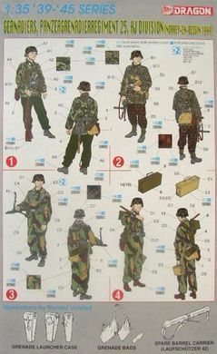1:35 German Grenadiers, Pz.Gren.Rgt. 25, HJ Div. (Norrey-En-Bessin)