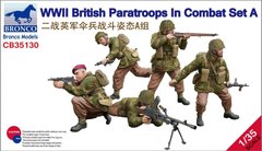 1/35 Британські десантники Другої світової, 5 фігур (Bronco Models CB35130), збірні пластикові