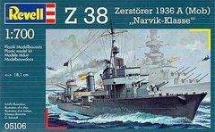 1/700 Эсминец Z-38, тип "Нарвик" (Revell 05106)