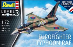 1/72 Літак Eurofighter Typhoon RAF, серія "British Legends 1918-2018" (Revell 03900), збірна модель