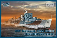1/700 ORP Krakowiak 1944 Hunt II class destroyer escort (IBG Models 70003) сборная модель