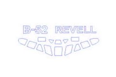 1/144 Окрасочные маски для остекления B-52H Stratofortress (для моделей Revell) (KV models 14343)