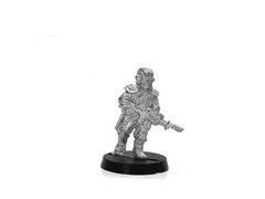 Танкист имперской гвардии с лаcганом, миниатюра Warhammer 40k (Games Workshop), металлическая