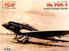 1/72 Heinkel Не-70G-1 германский пассажирский самолёт (ICM 72233), сборная модель