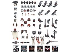 Black Templars Chapter Upgrade, аксессуары для миниатюр Warhammer 40k (Games Workshop 55-12), сборные пластиковые