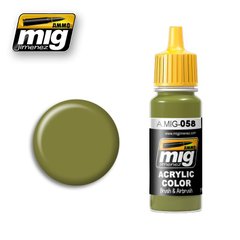 Светло-зеленый хаки PKHV 512, 17 мл (Ammo by Mig A.MIG-058 Light green khaki) акриловая краска