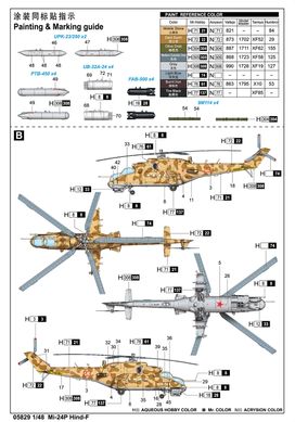 1/48 Вертолет Миль Ми-24П (Trumpeter 05829), сборная модель