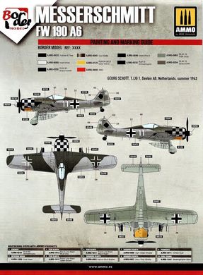 1/35 Истребитель Focke-Wulf FW-190A-6 із Wgr.21, модель с интерьером (Border Model BF-003), сборная модель