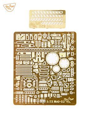 1/72 Истребитель МіГ-23МЛД Военно-воздушных Сил Украины, серия Expert Kit (Clear Prop CP72042), сборная модель